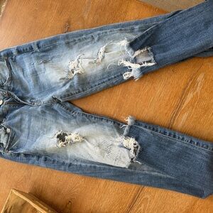 KanCan Women's Skinny Jeans - Distressed Blue